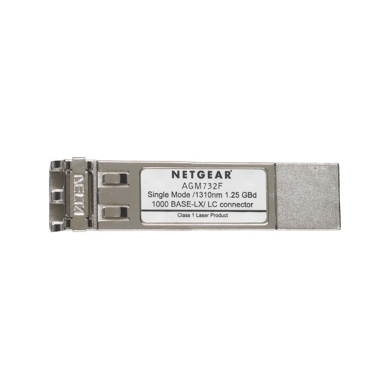 Netgear AGM732F Singlemode Gigabit 1000Base-LX (LC) SFP GBIC Module Netgear AGM732F Singlemode Gigabit 1000Base-LX (LC) SFP GBIC Module