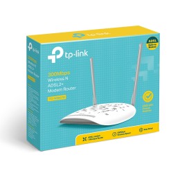 TP-LINK TD-W8961N wireless router Single-band (2.4 GHz) Fast Ethernet Gray, White
