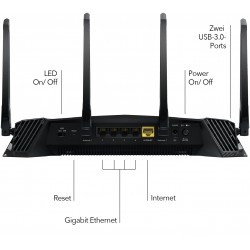 Netgear XR500 wireless router Dual-band (2.4 GHz / 5 GHz) Gigabit Ethernet Black
