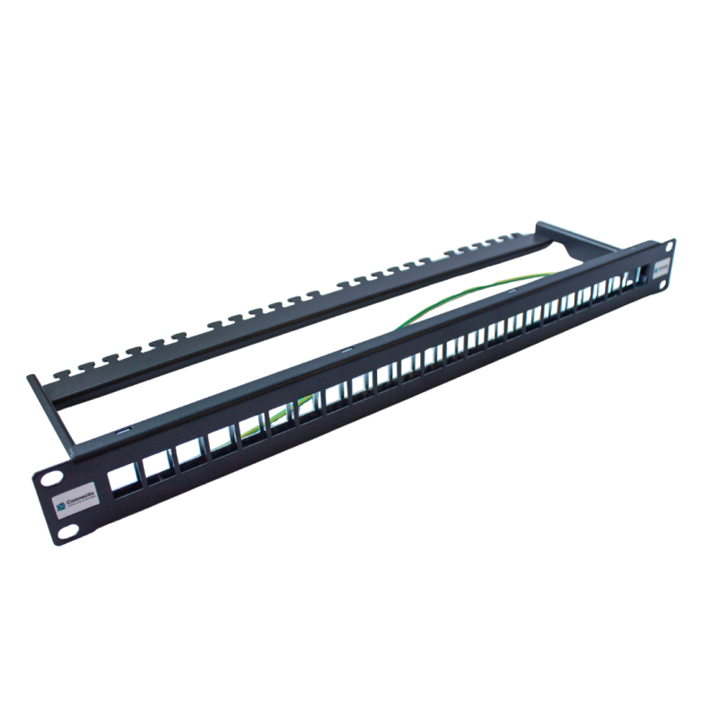 24 Way FTP Keystone Patch Panel | Cat6a Patch Panels & Keystone Jack Frames