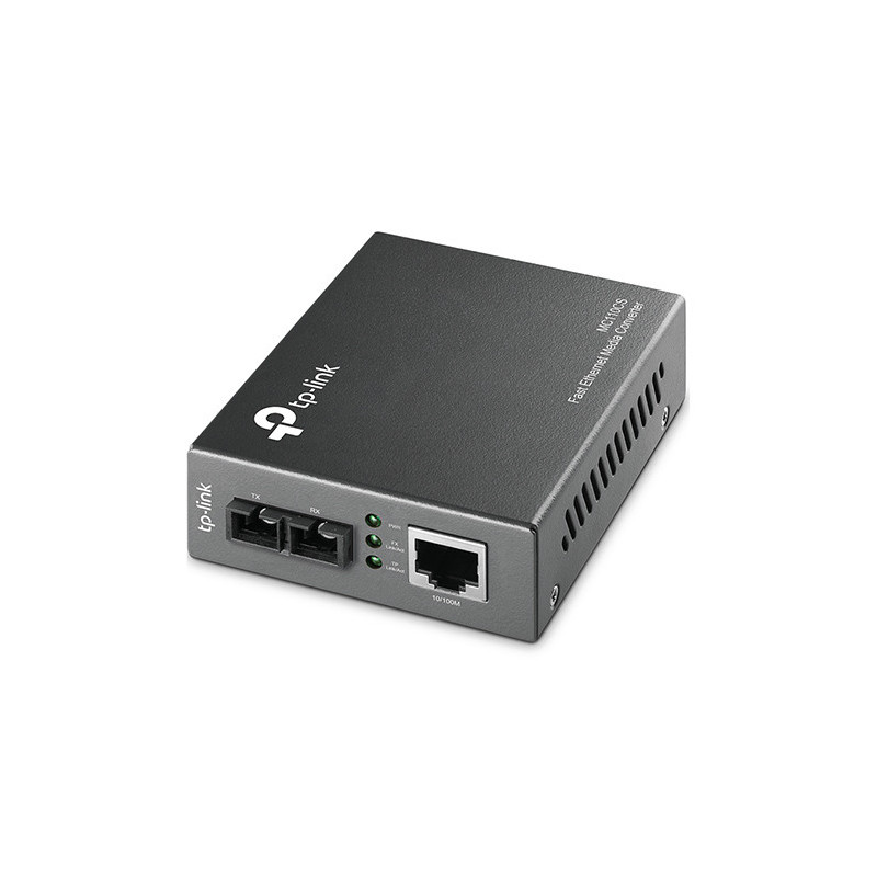 P-Link MC110CS network media converter 100 Mbit/s 1310 nm Single-mode Black