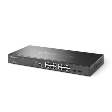 P-Link Omada 16-Port 2.5G and 2-Port 10GE SFP+ L2+ Managed Switch with 8-Port PoE+