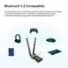 P-Link AX1800 Wi-Fi 6 Bluetooth 5.2 PCIe Adapter