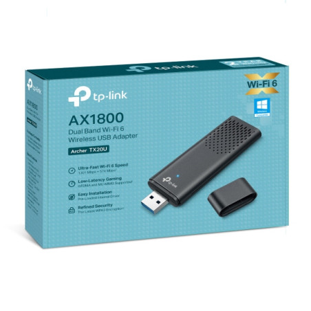 P-Link AX1800 Dual Band Wi-Fi 6 Wireless USB Adapter